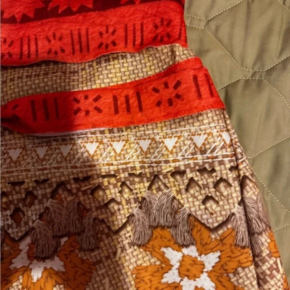 DISNEY MOANA COSTUME GIRLS SIZE 4-6X  Skirt And Matching Shirt Cosplay Theater - Picture 5 of 10